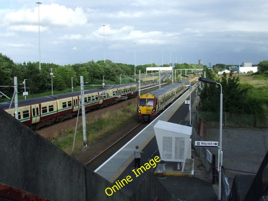 Photo 6x4 Cardonald railway station View of the station from the footbrid c2010