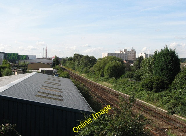 Photo 6x4 South from New Bridge Nottingham\/SK5641 A modern railway notic c2010