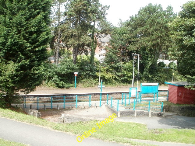 Photo 6x4 Hengoed Railway Station Ystrad Mynach Viewed from the site of t c2010