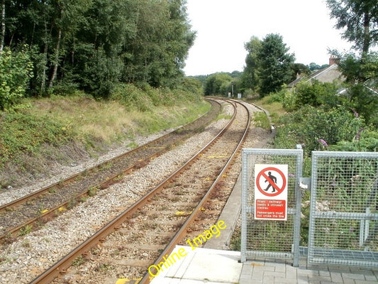 Photo 6x4 The view NE from Hengoed railway station Ystrad Mynach Hengoed  c2010