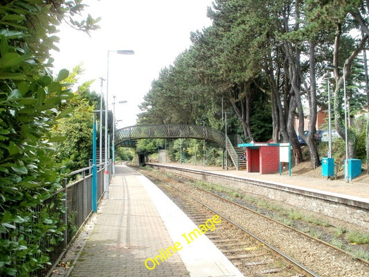 Photo 6x4 Footbridge, Hengoed railway station Ystrad Mynach The footbridg c2010