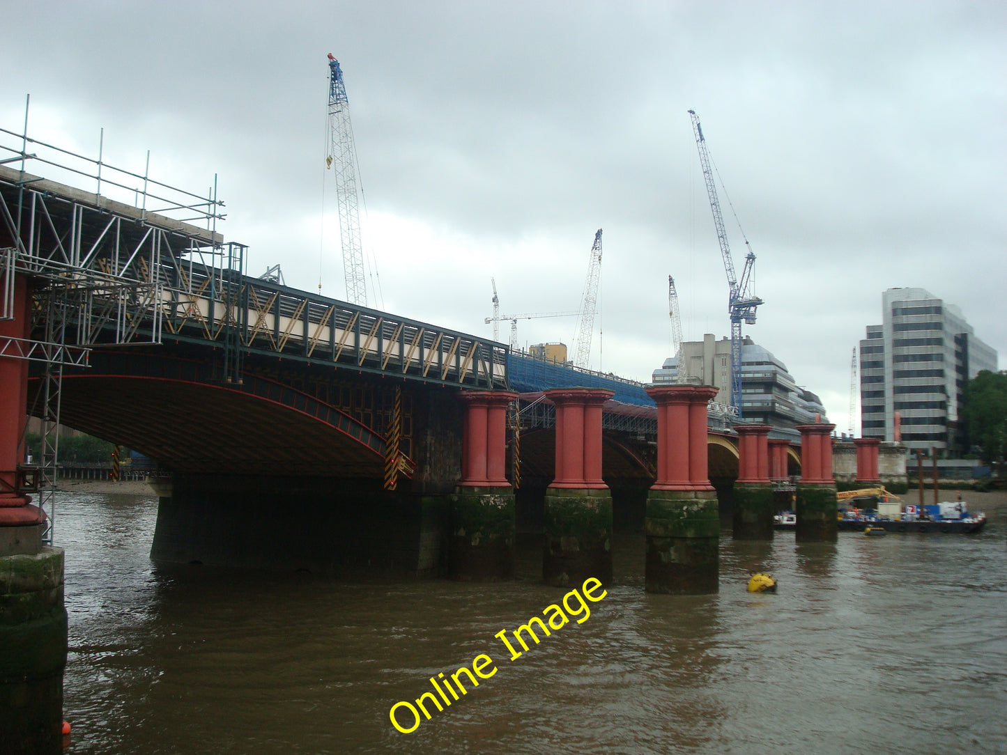 Photo 6x4 Construction of Blackfriars station London  c2010