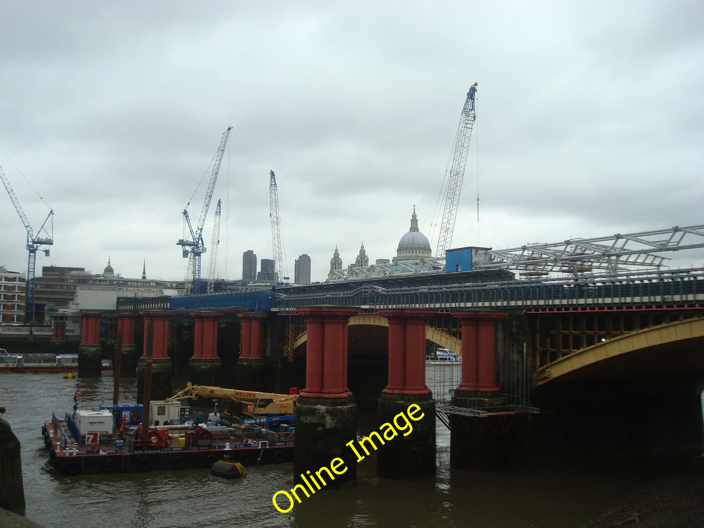 Photo 6x4 Construction of Blackfriars station London  c2010