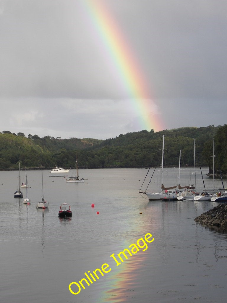 Photo 6x4 Rainbow over Tobermory harbour, Isle of Mull  c2005