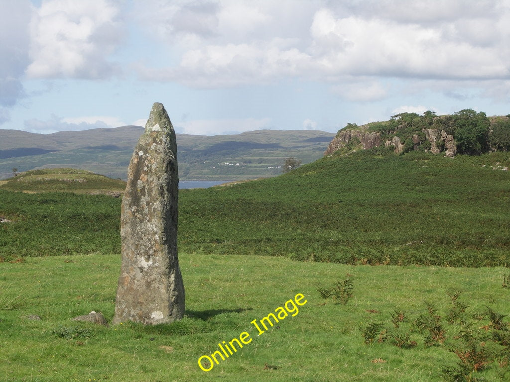 Photo 6x4 Standing stone, Ulva Port a' Bh\u00e0ta\/NM4238 Marked on my 1: c2005