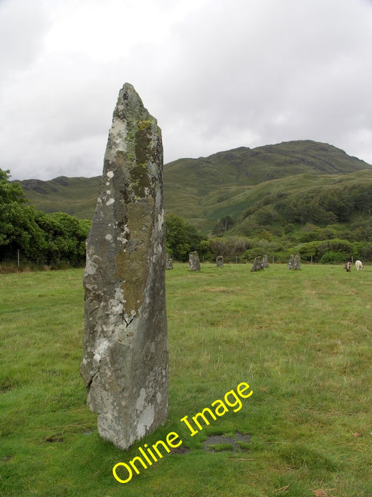 Photo 6x4 Standing stone, Lochbuie, Isle of Mull Lochbuie\/NM6125 Looking c2005