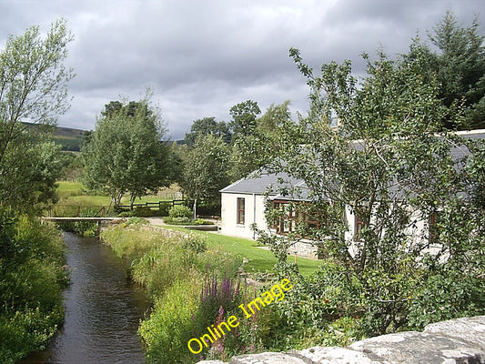 Photo 6x4 Upstream Mossat Burn Lumsden From bridge by Mill of Birkenbower c2010