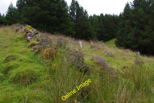 Photo 6x4 Ruined wall by one of the tributaries of Allt a Coire Ban Bunav c2010