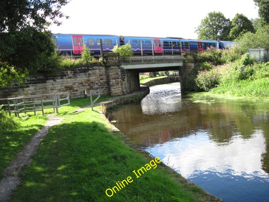 Photo 6x4 Huddersfield Broad Canal at railway crossing Colne Bridge  c2010