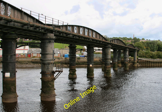 Photo 6x4 Scotswood Railway Bridge Blaydon The disused railway bridge at  c2010