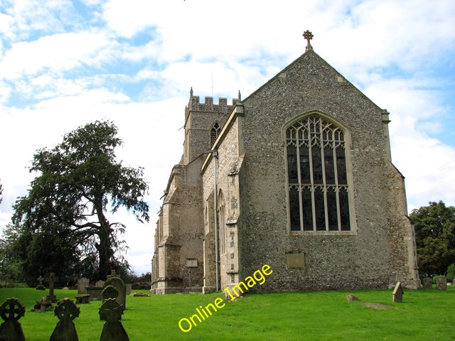 Photo 6x4 St Mary's church in North Tuddenham Clippings Green St Mary&#03 c2010