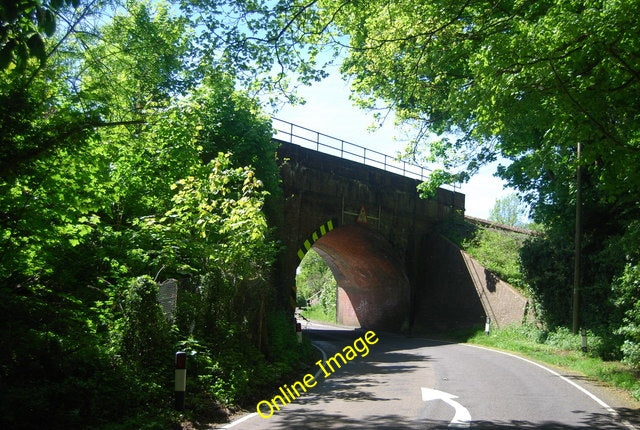 Photo 6x4 Railway bridge over the B2099 Durgates The B2099 runs between T c2010