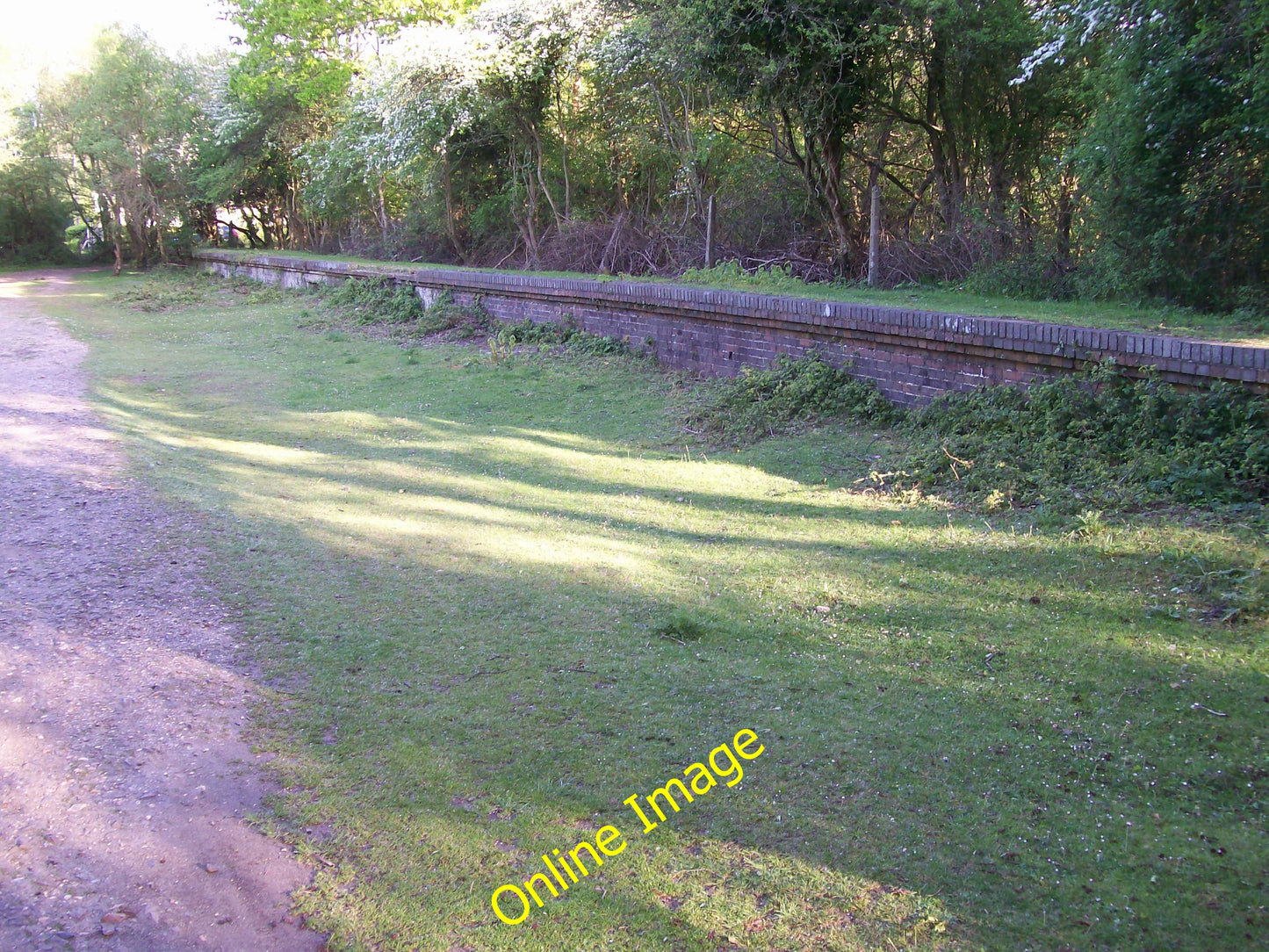 Photo 6x4 Disused railway platform Ossemsley  c2009