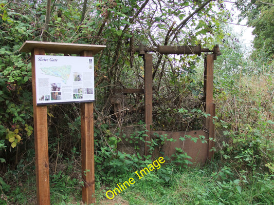 Photo 6x4 Sluice Gate in Fingringhoe Wick Nature Reserve South Green\/TM0 c2010