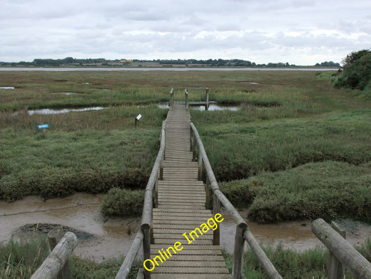 Photo 6x4 The Boardwalk, Fingringhoe Wick Nature Reserve South Green\/TM0 c2010