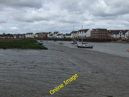 Photo 6x4 River Colne from Ferry Lane Fingringhoe Wivenhoe The new buildi c2010