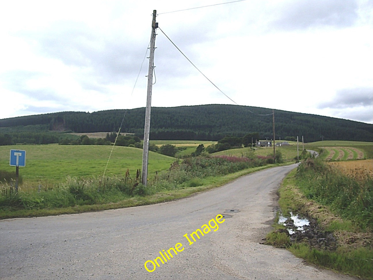 Photo 6x4 Side road to Wester Clova Kildrummy From Lochans. c2010