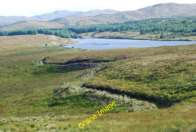 Photo 6x4 Leat leading to Loch nan Torran Ormsary\/NR7472 Loch nan Torran c2010