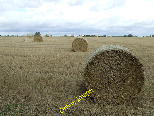 Photo 6x4 Fresh Harvest Helions Bumpstead Harvested field near to Helions c2010