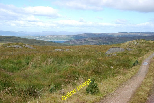 Photo 6x4 Moorland view Ormsary\/NR7472 With a hint of Loch Caolisport. c2010