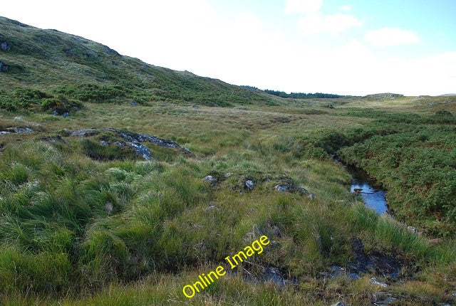 Photo 6x4 Moorland burn Ormsary\/NR7472 A rather boggy patch with a burn  c2010