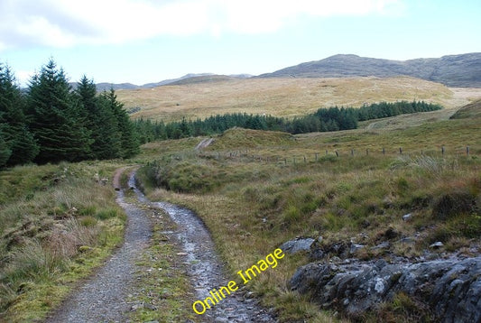 Photo 6x4 Moorland track Ormsary\/NR7472 Cnoc a Bharaille is ahead. c2010