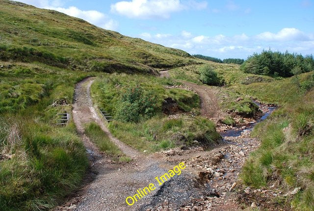 Photo 6x4 Bridge over the Allt Creag nan Gobhar It appears that local con c2010