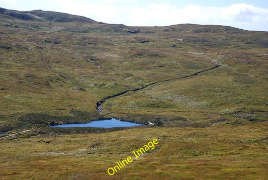 Photo 6x4 Small reservoir Allt Creag nan Gobhar Formed in the upper reach c2010