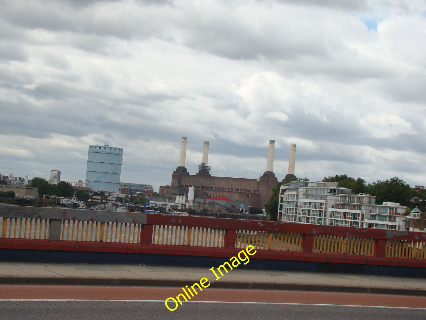 Photo 6x4 View of the entire Battersea Power Station from Vauxhall Bridge c2010