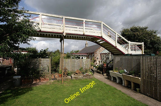 Photo 6x4 The old footbridge at Hassendean Station Hassendean Station is  c2010