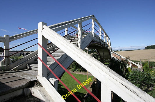 Photo 6x4 The old footbridge at Hassendean Station Hassendean Station is  c2010