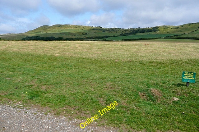 Photo 6x4 Grassland at Kimmeridge Within the army training area it is not c2009