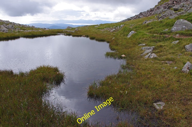 Photo 6x4 Lochan below Meall Cuanail Bridge of Awe A lochan on the col be c2010