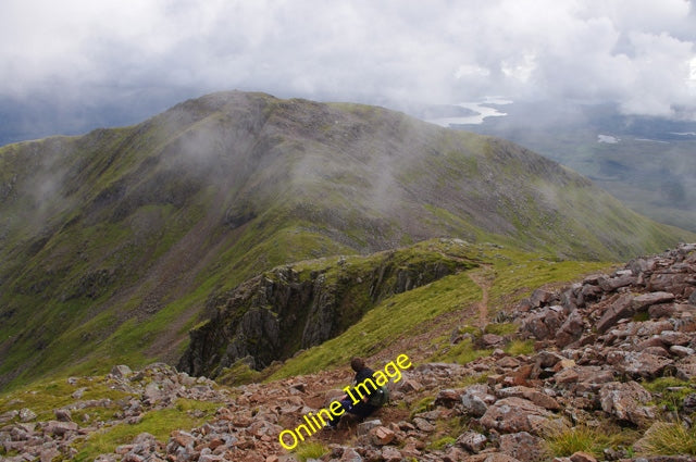 Photo 6x4 South of Ben Cruachan summit Bridge of Awe The pink granite roc c2010