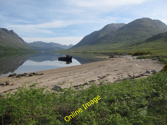 Photo 6x4 Fishing boat in Loch Etive Barrs Not actively fishing, just anc c2010