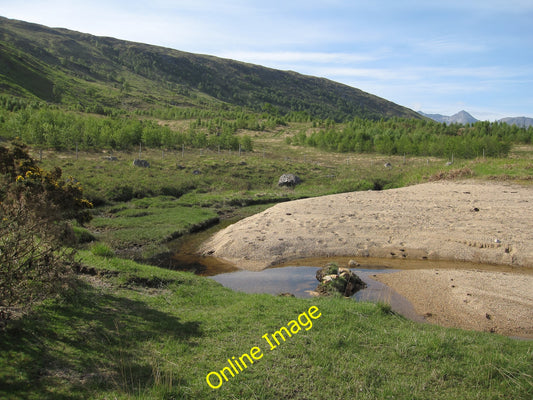 Photo 6x4 New plantation by Loch Etive Barrs From the mouth of a small st c2010