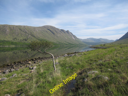 Photo 6x4 Path along Loch Etive Barrs Looking up the sea loch past Beinn  c2010