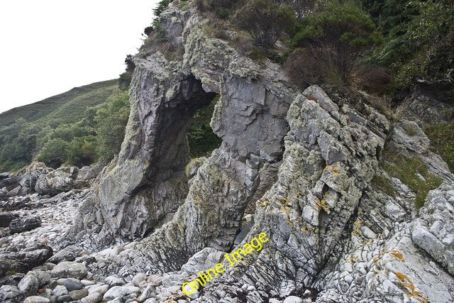 Photo 6x4 Natural Arch west of Rubh'  a' Chladaich An Cladach  c2010