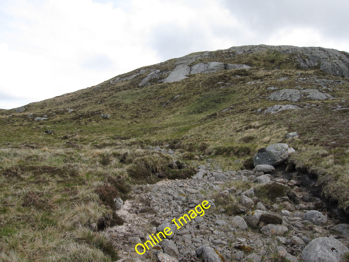 Photo 6x4 Climbing Stob an Duine Ruaidh A tough and steep climb, but wort c2010