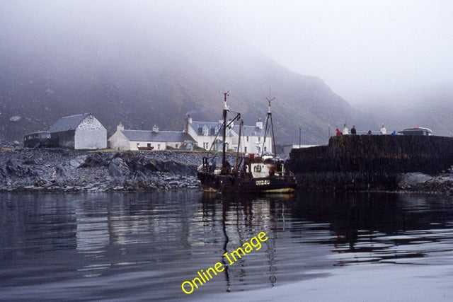 Photo 6x4 Quay at Ellenabeich, Easdale Easdale\/NM7417 A dismal day, with c1977