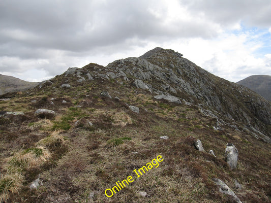 Photo 6x4 Stob an Duine Ruaidh Coire a' Charadh Easy bit of the ridge tow c2010