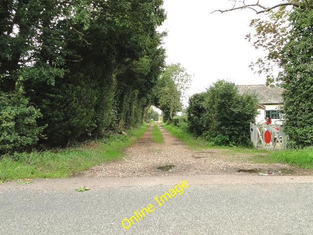 Photo 6x4 Track of the old railway line Ashfield Green\/TM2673 At Laxfiel c2010