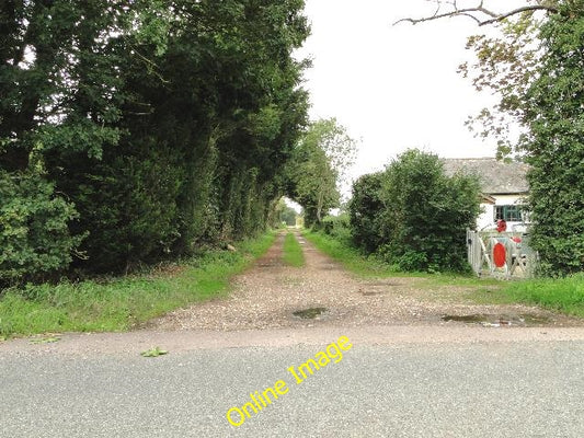 Photo 6x4 Track of the old railway line Ashfield Green\/TM2673 At Laxfiel c2010