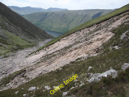 Photo 6x4 Landslip by Allt Coire na L\u00c3\u00a0rach Allt Coire na L\u00 c2010