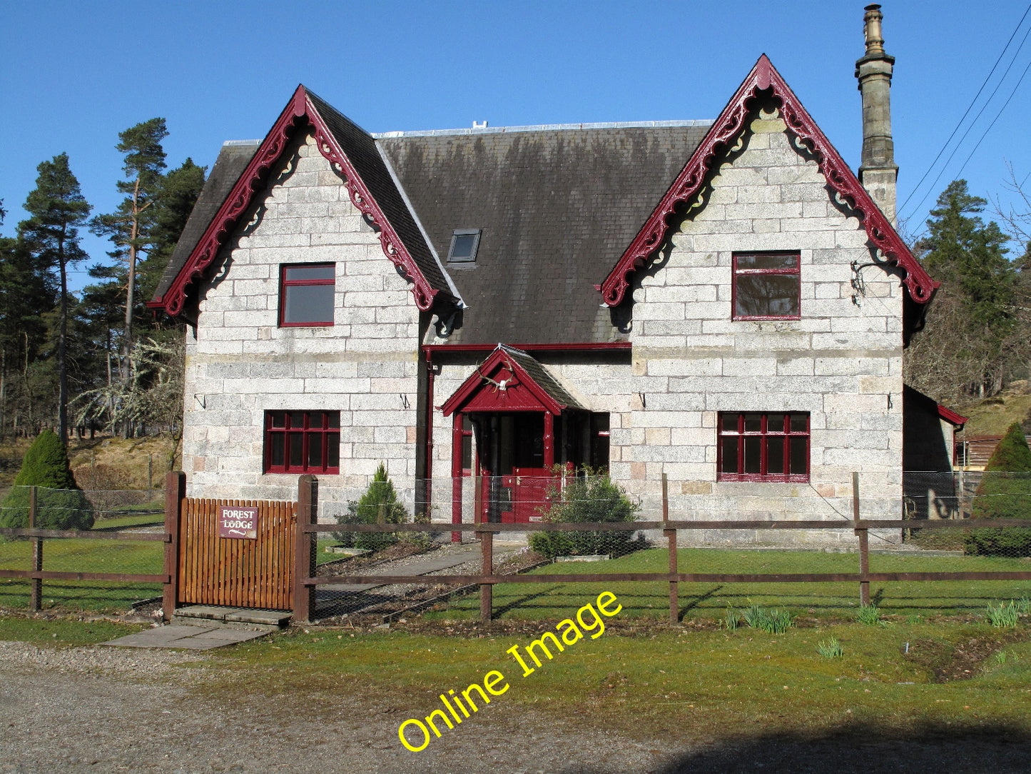 Photo 6x4 Forest Lodge Bridge of Orchy Forest Lodge lies at the public ro c2010