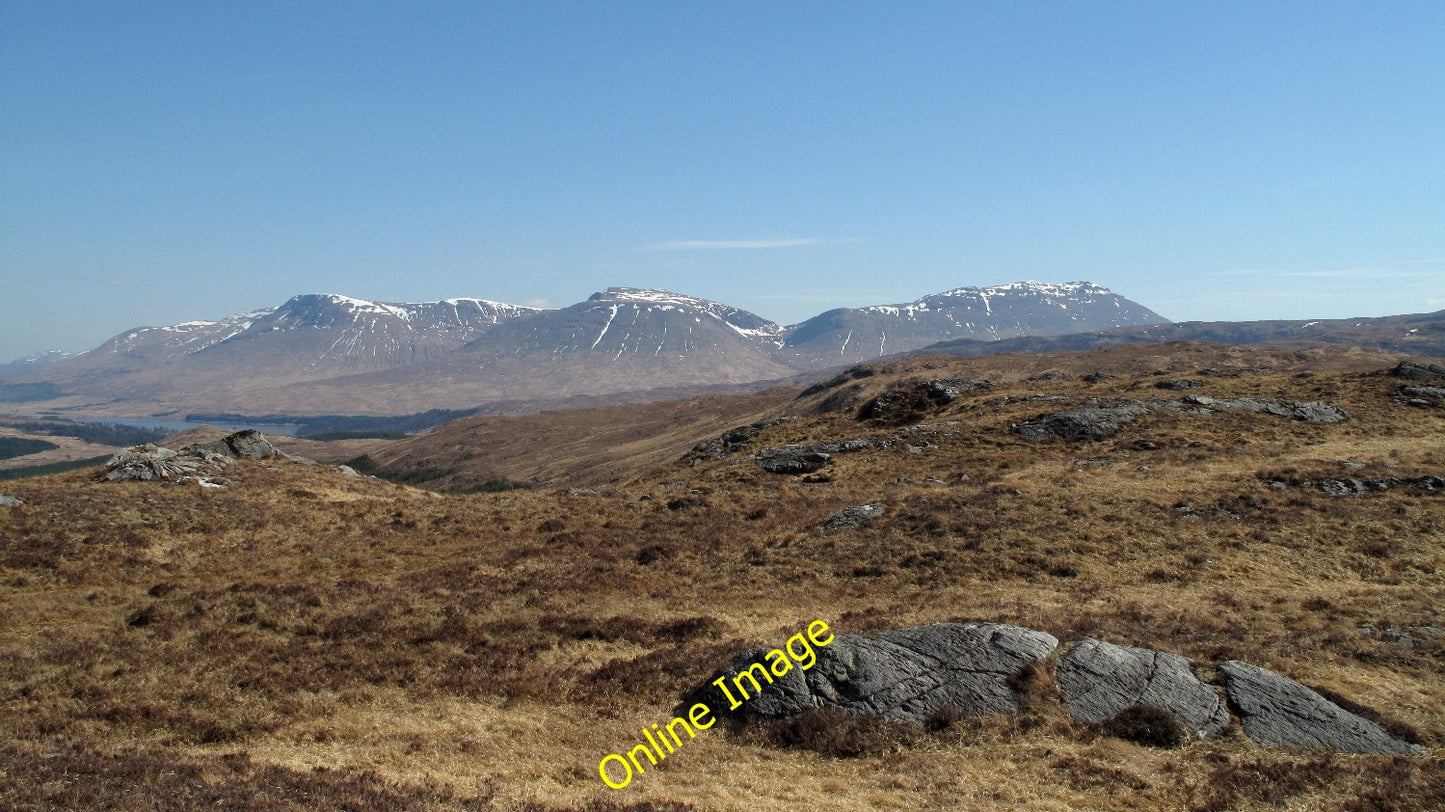 Photo 6x4 Rock Outcrops Allt Suil na Curra Minor rocks outcropping on a s c2010