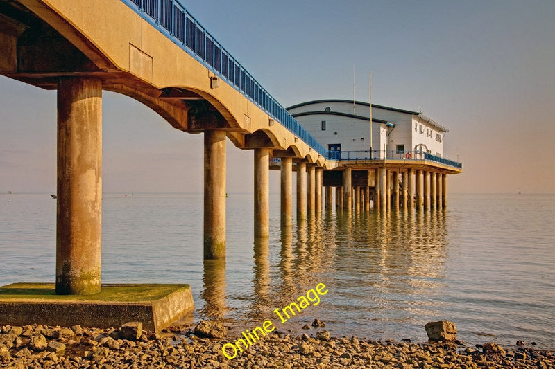 Photo 6x4 Roa Island Lifeboat Station The lifeboat station from the beach c2009