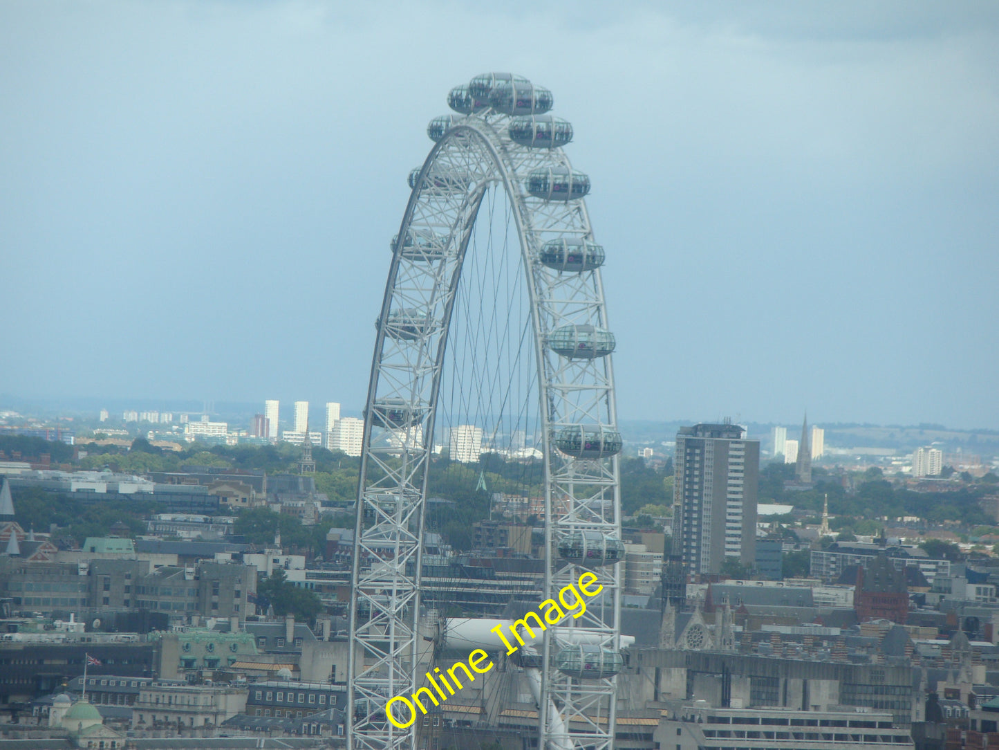 Photo 6x4 View of the London Eye and beyond from Altitude 360 Westminster c2010