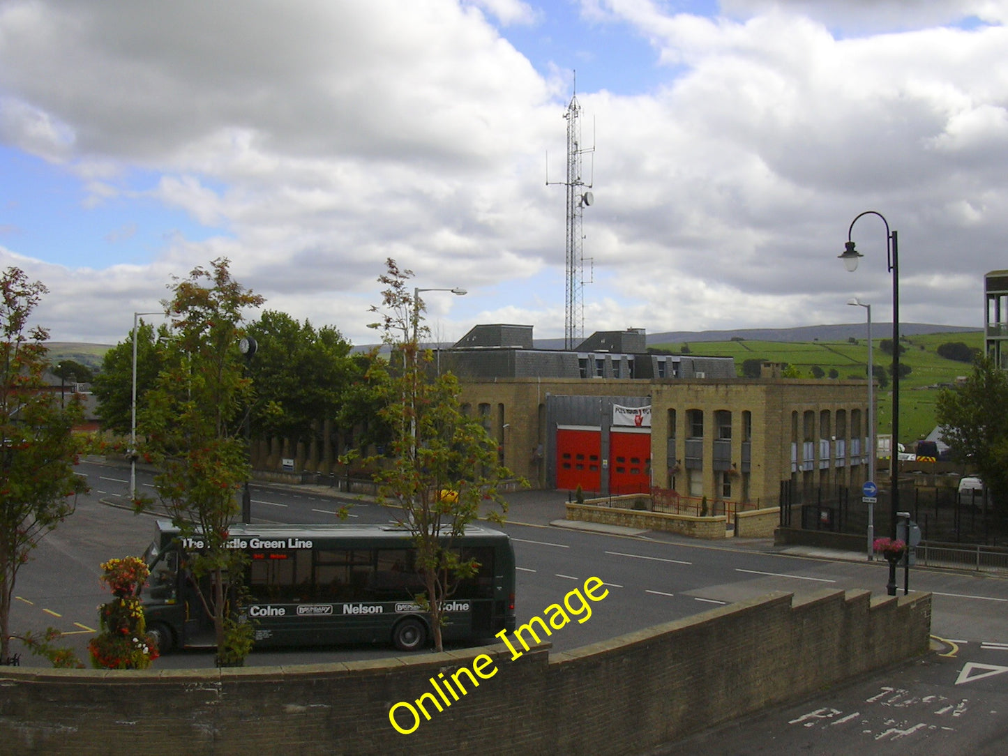 Photo 6x4 Colne Fire and Police Stations, Craddock Road Colne\/SD8940  c2010