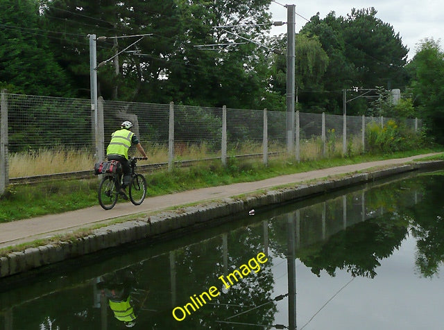 Photo 6x4 Canal and railway near Edgbaston, Birmingham The Worcester and  c2010